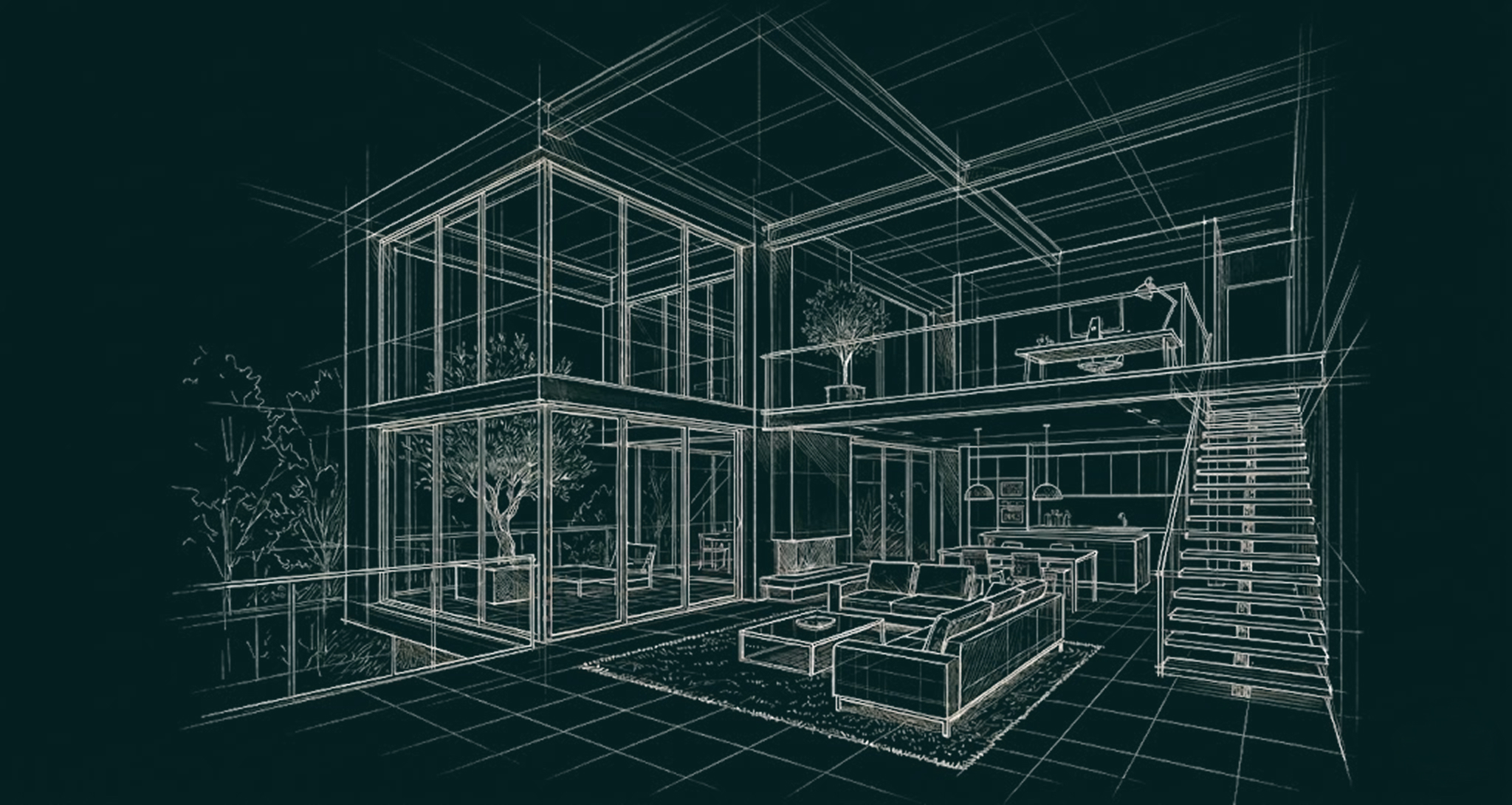 Interior wireframe